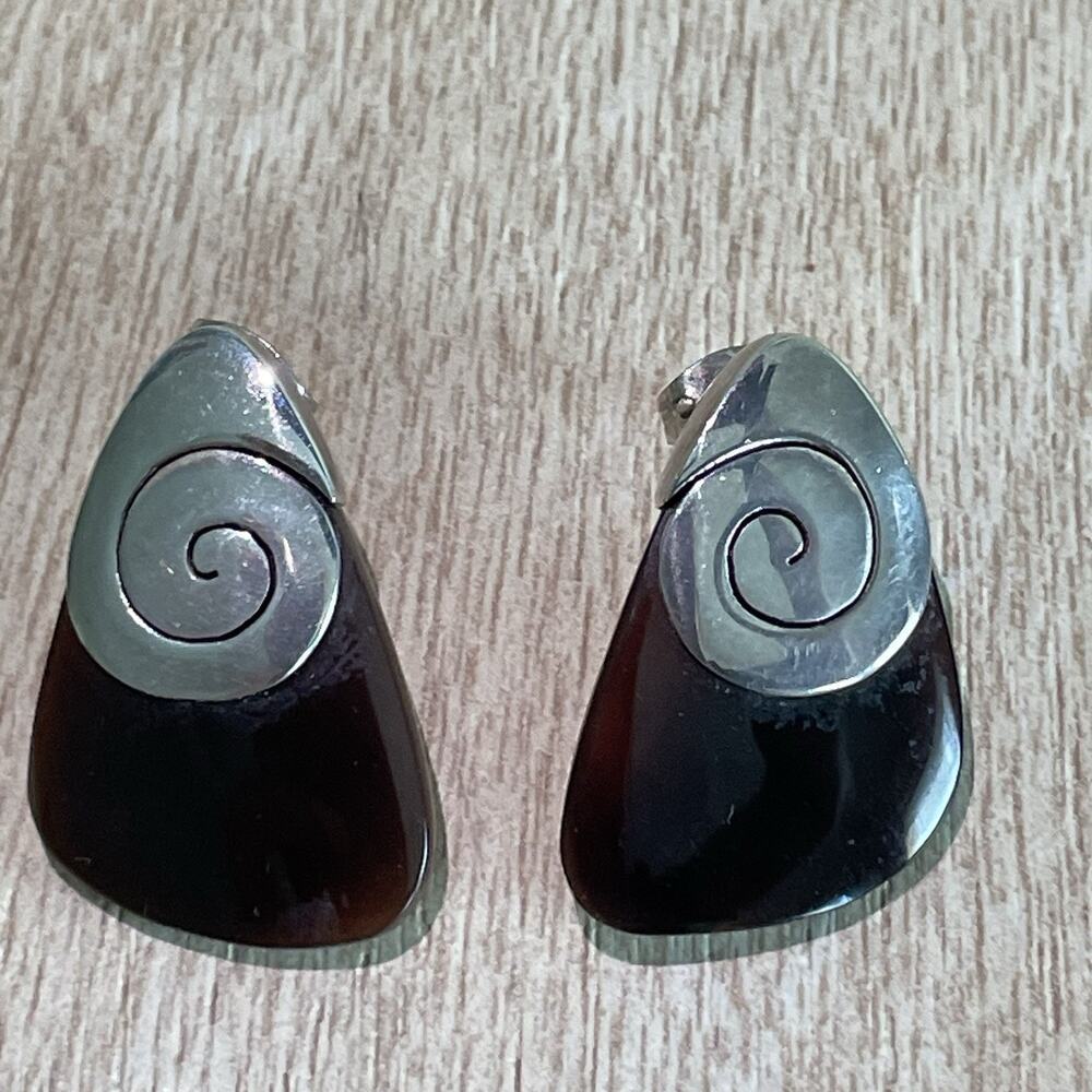 Sterling Silver Earrings Marked Balen 925